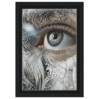 Alivia-Arts SILVER EYE – Blick aus einer anderen Welt - Gerahmte Leinwand
