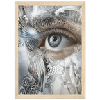 Alivia-Arts SILVER EYE – Blick aus einer anderen Welt - Gerahmtes Poster
