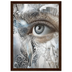 Alivia-Arts SILVER EYE – Blick aus einer anderen Welt - Gerahmtes Poster