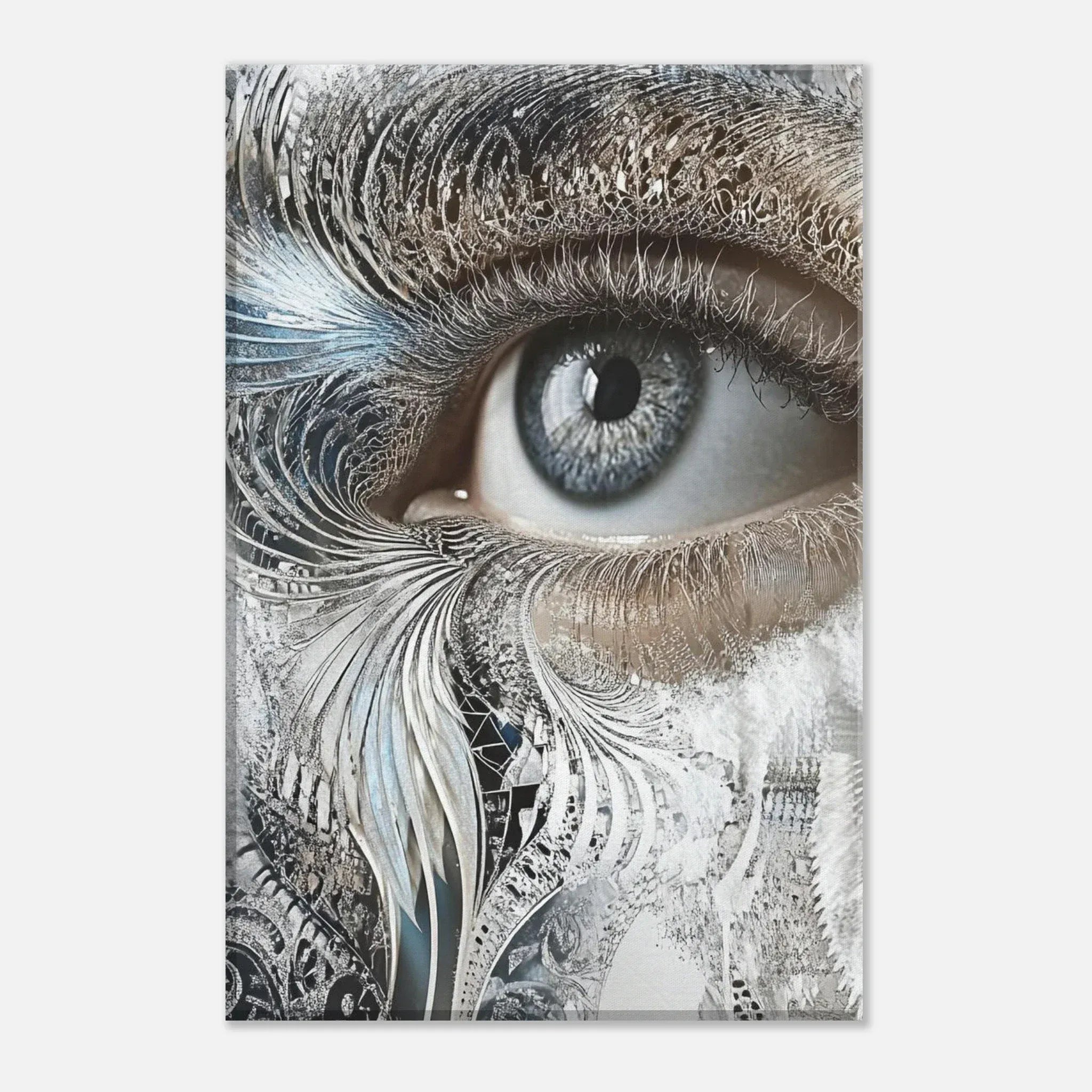 Alivia-Arts SILVER EYE – Blick aus einer anderen Welt - Leinwand