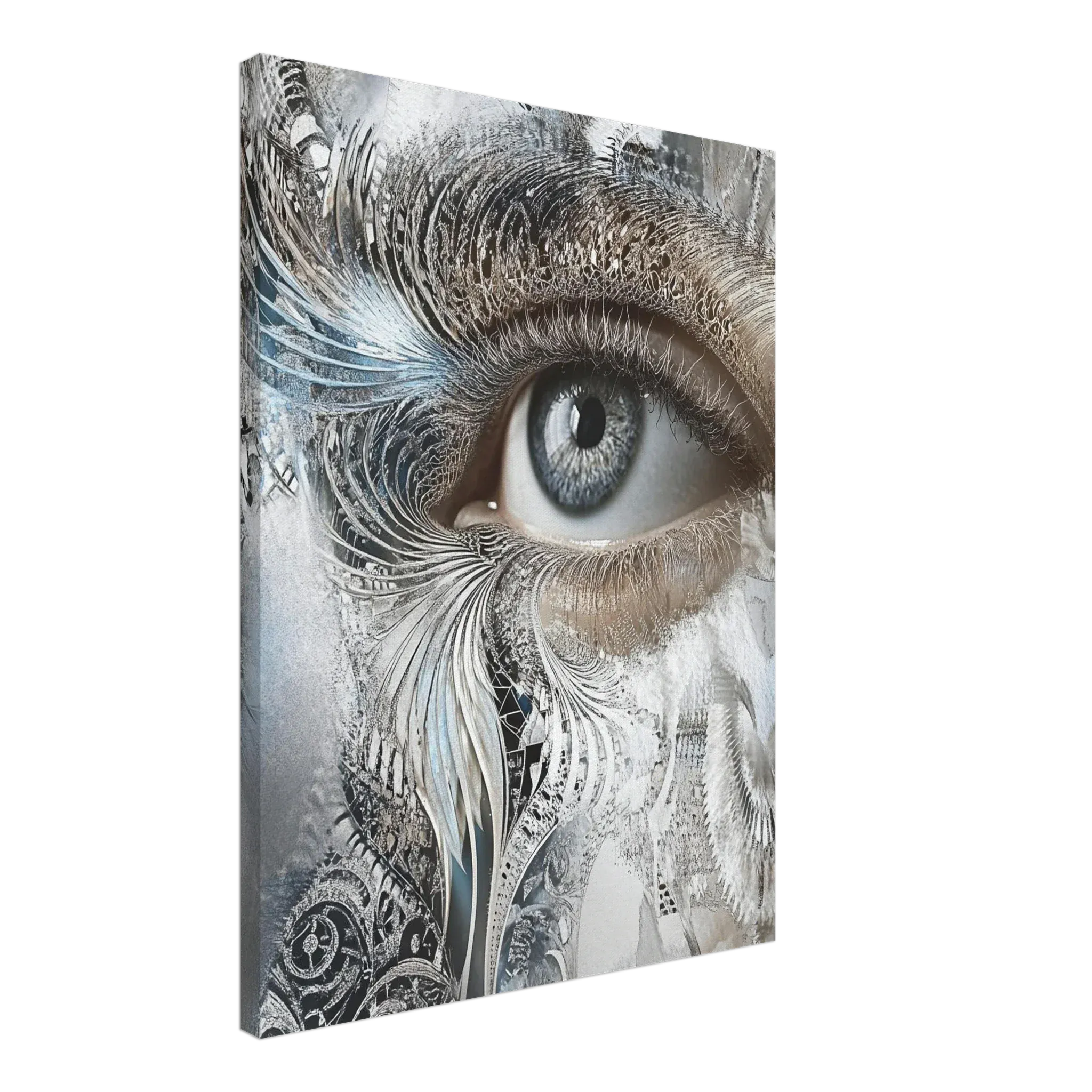 Alivia-Arts SILVER EYE – Blick aus einer anderen Welt - Leinwand