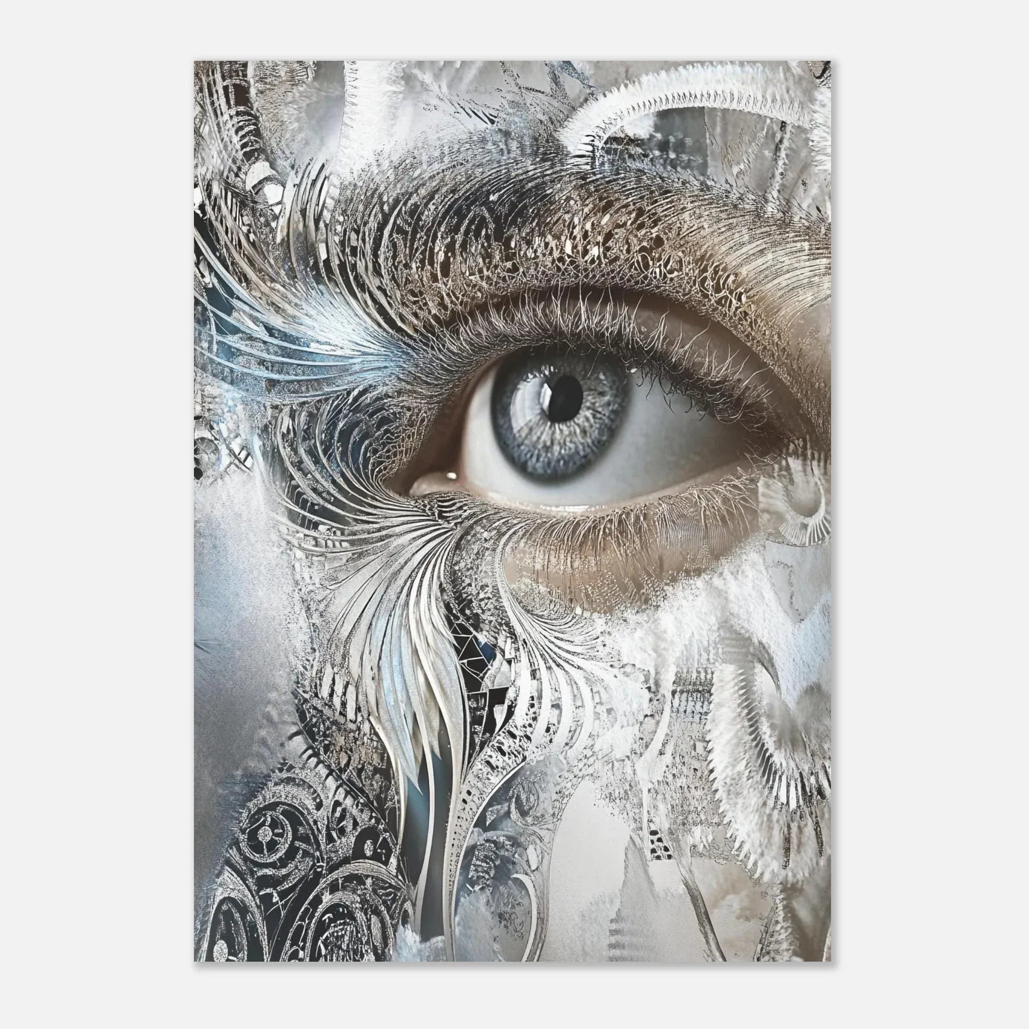 Alivia-Arts SILVER EYE – Blick aus einer anderen Welt - Poster