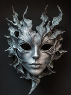 Alivia-Arts SILVER SHADE – Maske der Stille - Poster