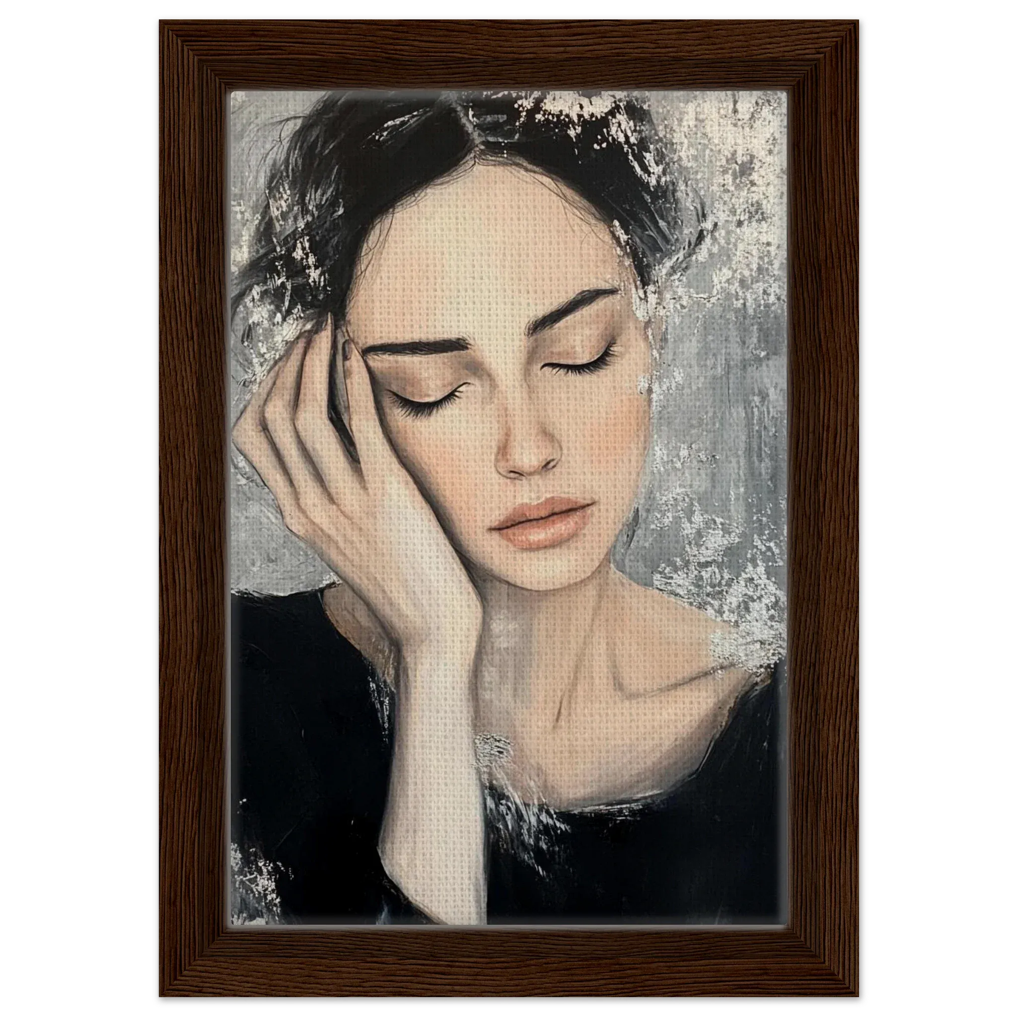 Alivia-Arts SOUL REST – Wo Gedanken leise werden - Gerahmte Leinwand