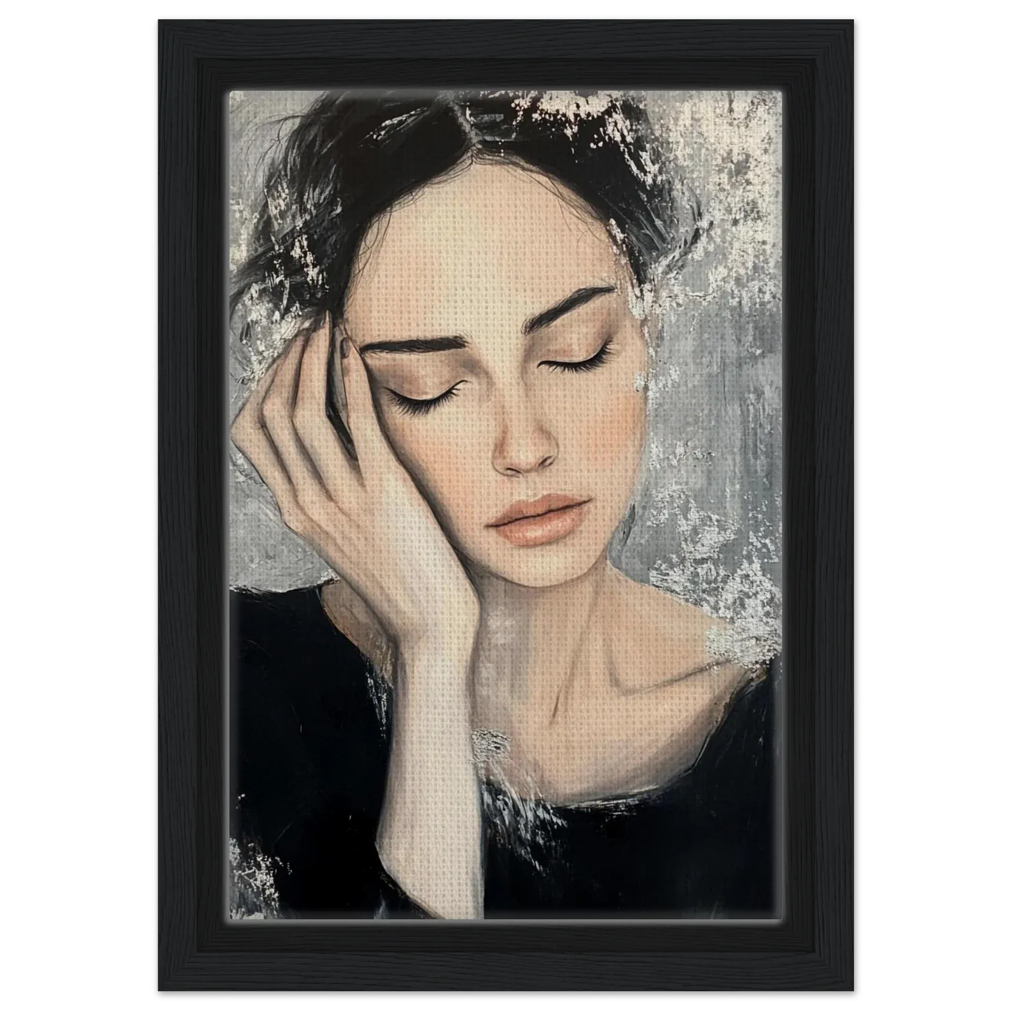 Alivia-Arts SOUL REST – Wo Gedanken leise werden - Gerahmte Leinwand