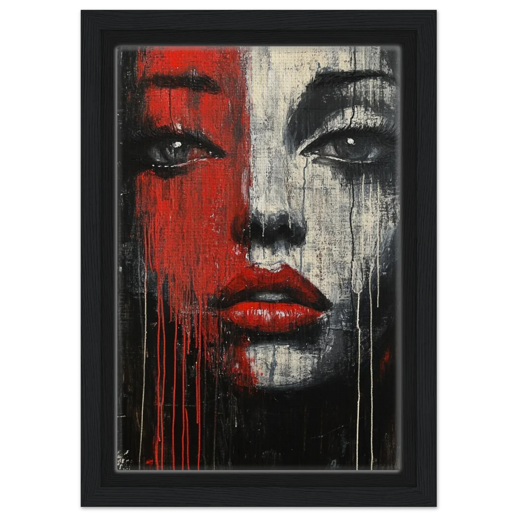 Alivia-Arts STILLER SCHATTEN - Zwischen Licht und Dunkel - Gerahmte Leinwand