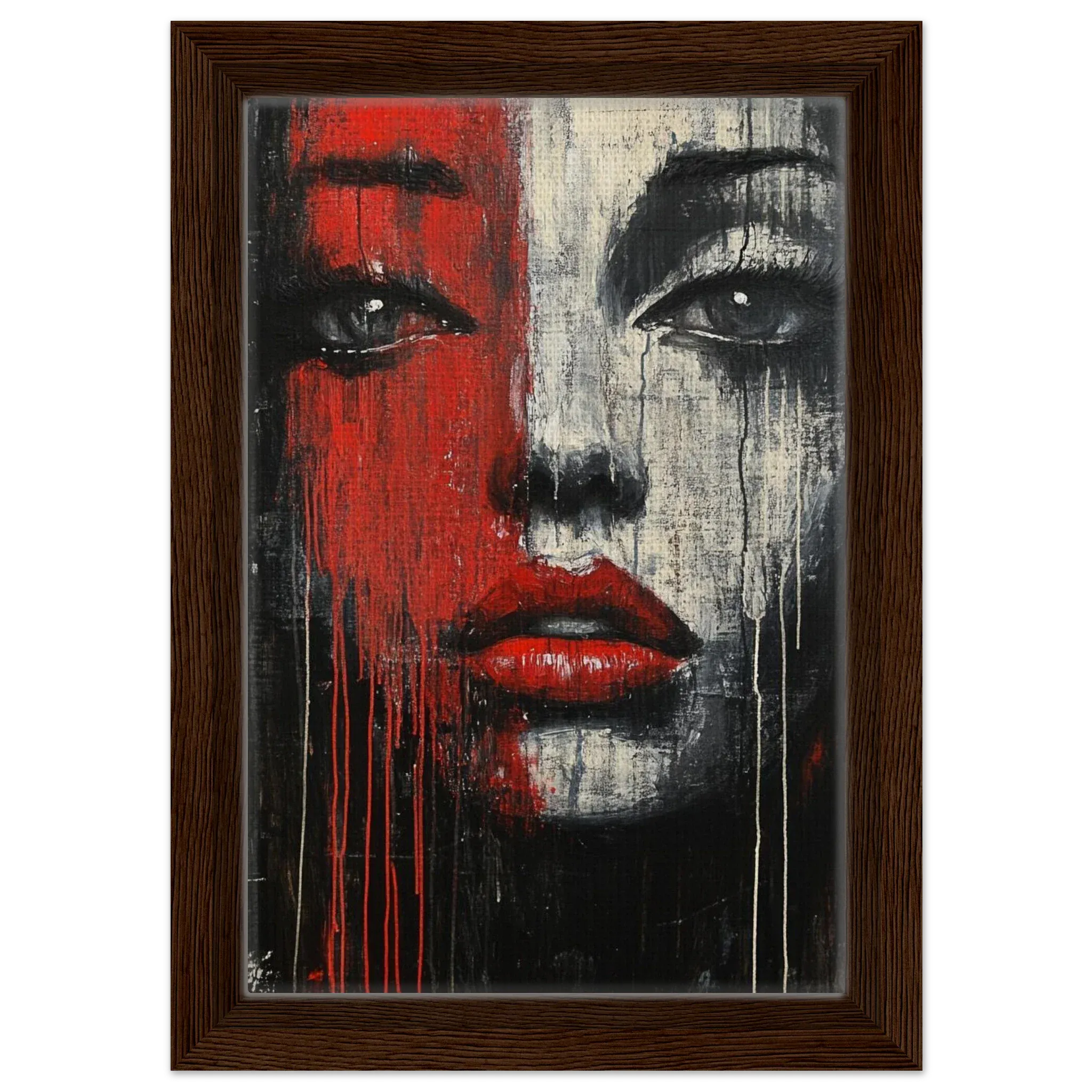 Alivia-Arts STILLER SCHATTEN - Zwischen Licht und Dunkel - Gerahmte Leinwand