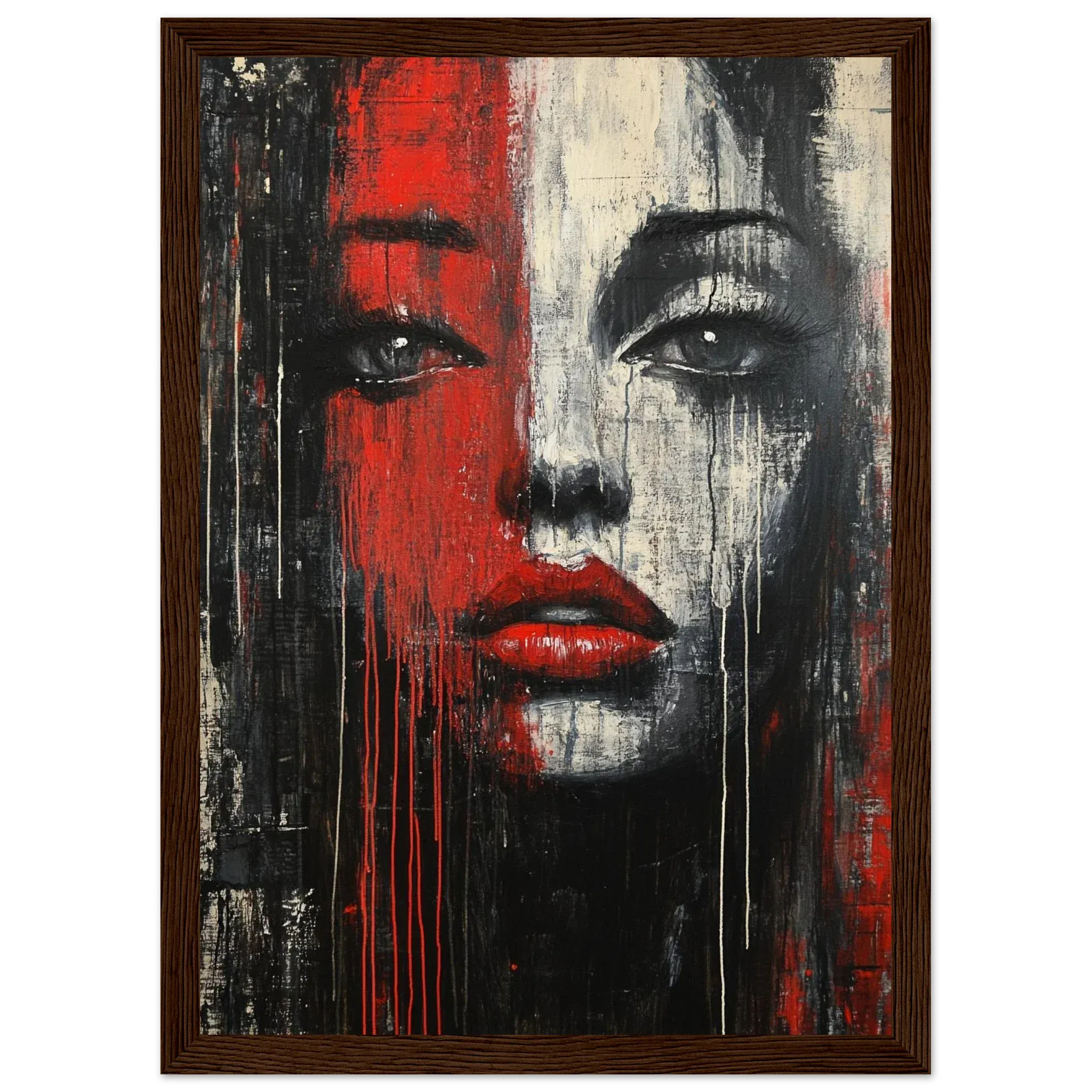 Alivia-Arts STILLER SCHATTEN - Zwischen Licht und Dunkel - Gerahmtes Poster