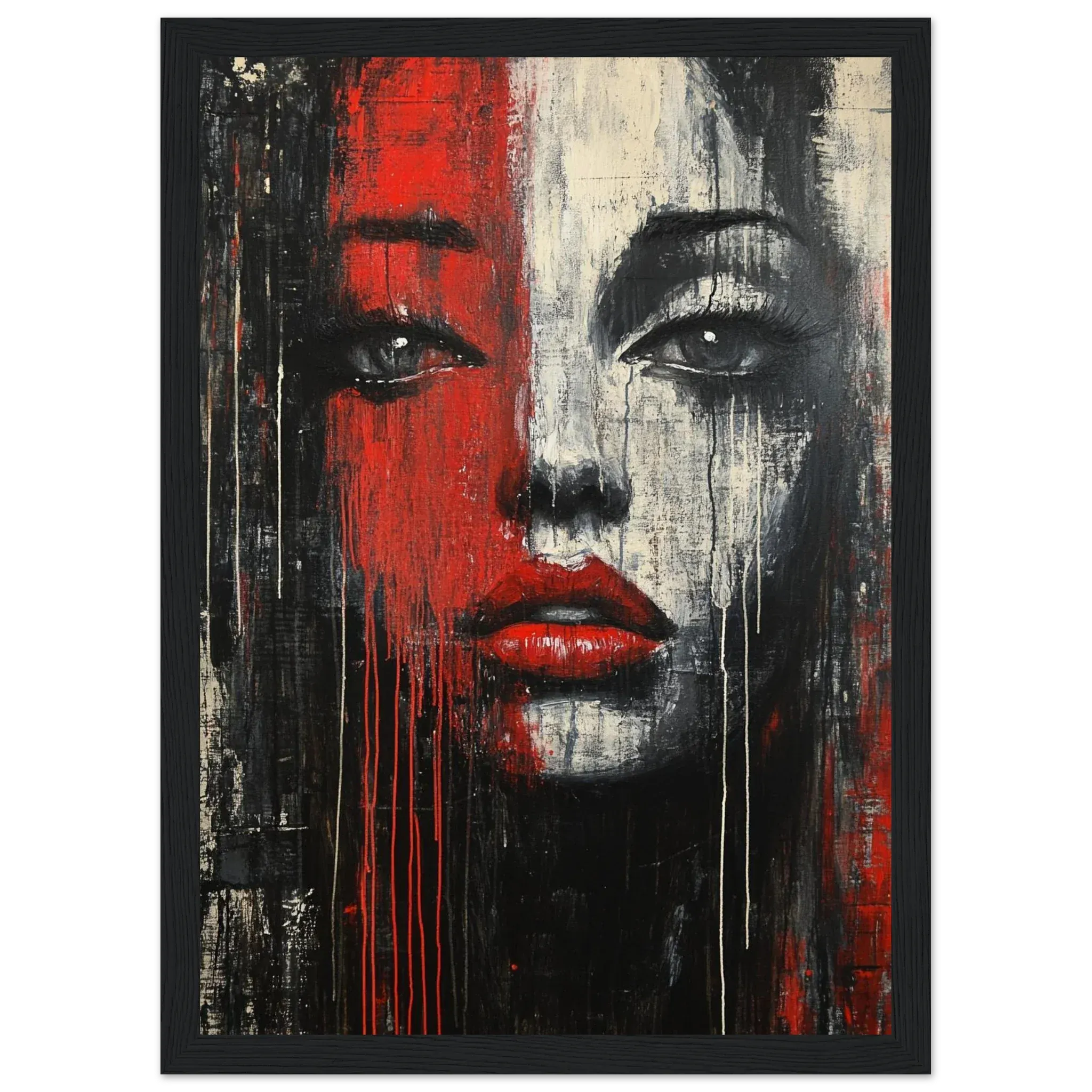 Alivia-Arts STILLER SCHATTEN - Zwischen Licht und Dunkel - Gerahmtes Poster