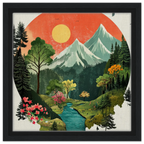 Alivia-Arts STILLES TAL – Harmonie in Farbe und Form - Gerahmte Leinwand