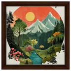 Alivia-Arts STILLES TAL – Harmonie in Farbe und Form - Gerahmte Leinwand