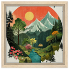 Alivia-Arts STILLES TAL – Harmonie in Farbe und Form - Gerahmte Leinwand