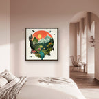 Alivia-Arts STILLES TAL – Harmonie in Farbe und Form - Gerahmtes Poster