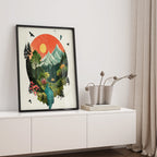 Alivia-Arts STILLES TAL – Harmonie in Farbe und Form - Gerahmtes Poster