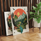 Alivia-Arts STILLES TAL – Harmonie in Farbe und Form - Leinwand