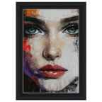 Alivia-Arts TIEFER BLICK - Kraftvolle Schönheit in Fragmenten - Gerahmte Leinwand