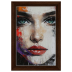 Alivia-Arts TIEFER BLICK - Kraftvolle Schönheit in Fragmenten - Gerahmte Leinwand