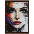 Alivia-Arts TIEFER BLICK - Kraftvolle Schönheit in Fragmenten - Gerahmtes Poster