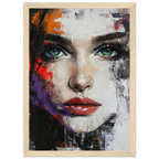 Alivia-Arts TIEFER BLICK - Kraftvolle Schönheit in Fragmenten - Gerahmtes Poster