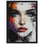 Alivia-Arts TIEFER BLICK - Kraftvolle Schönheit in Fragmenten - Gerahmtes Poster