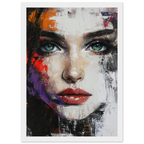 Alivia-Arts TIEFER BLICK - Kraftvolle Schönheit in Fragmenten - Gerahmtes Poster