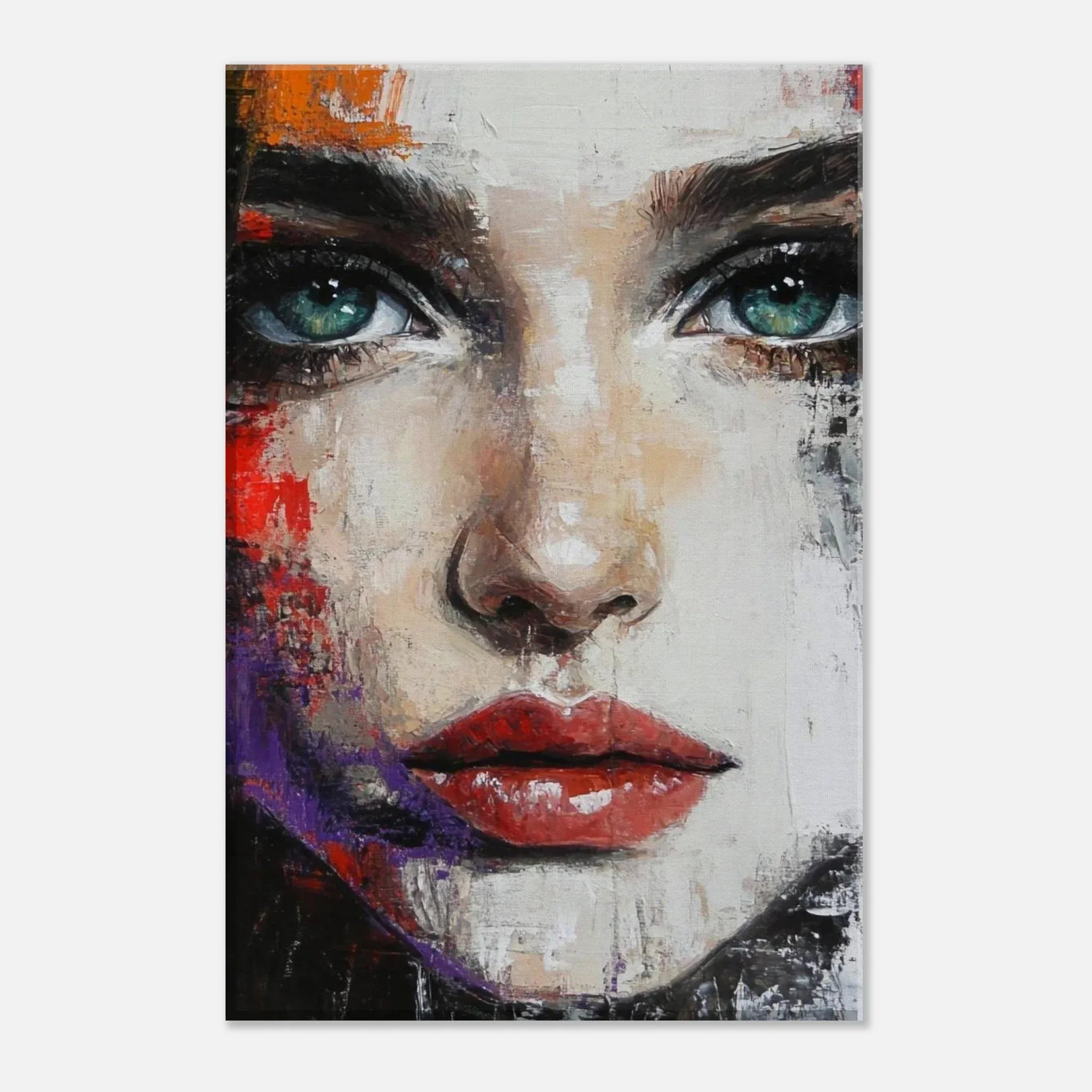 Alivia-Arts TIEFER BLICK - Kraftvolle Schönheit in Fragmenten - Leinwand