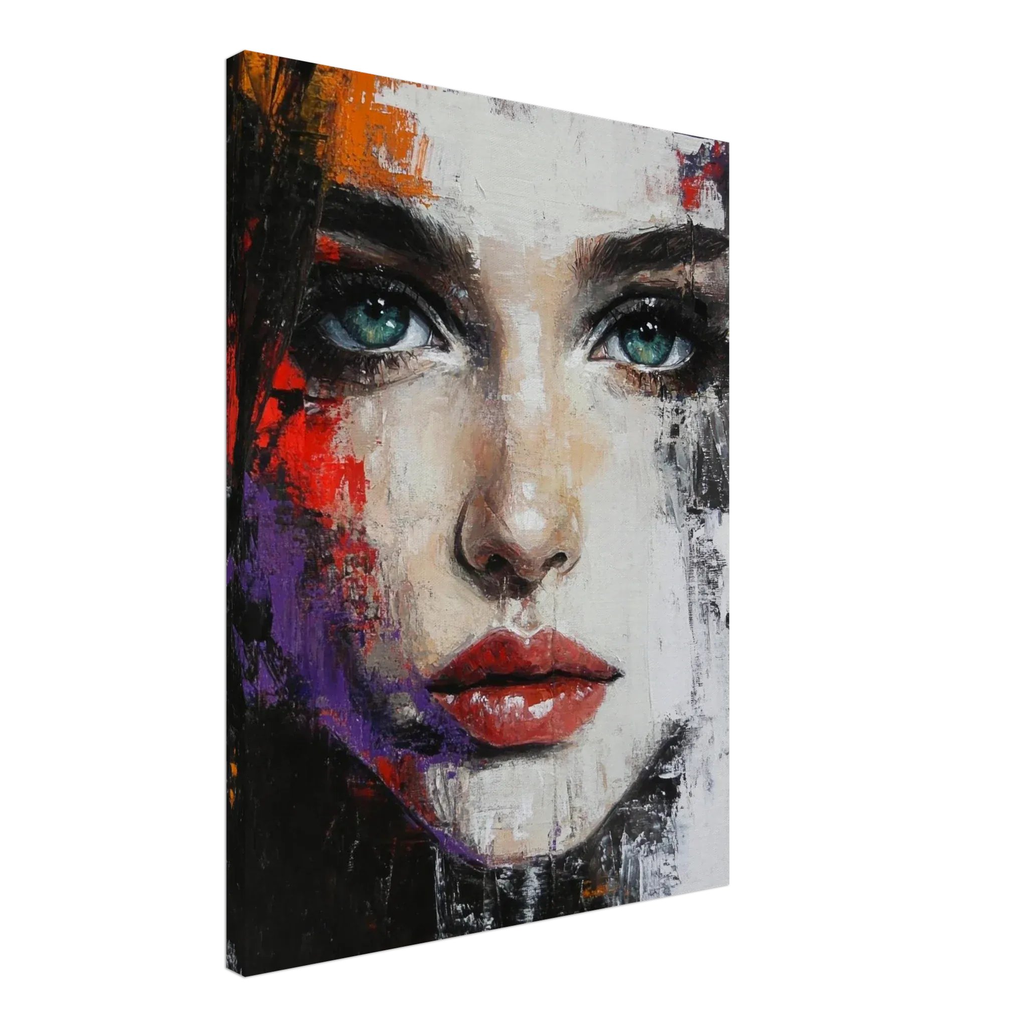 Alivia-Arts TIEFER BLICK - Kraftvolle Schönheit in Fragmenten - Leinwand