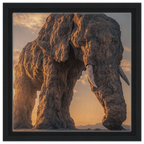 Alivia-Arts TITAN OF STONE – Wächter der Stille - Gerahmte Leinwand