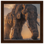 Alivia-Arts TITAN OF STONE – Wächter der Stille - Gerahmte Leinwand