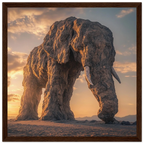 Alivia-Arts TITAN OF STONE – Wächter der Stille - Gerahmtes Poster