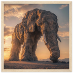 Alivia-Arts TITAN OF STONE – Wächter der Stille - Gerahmtes Poster