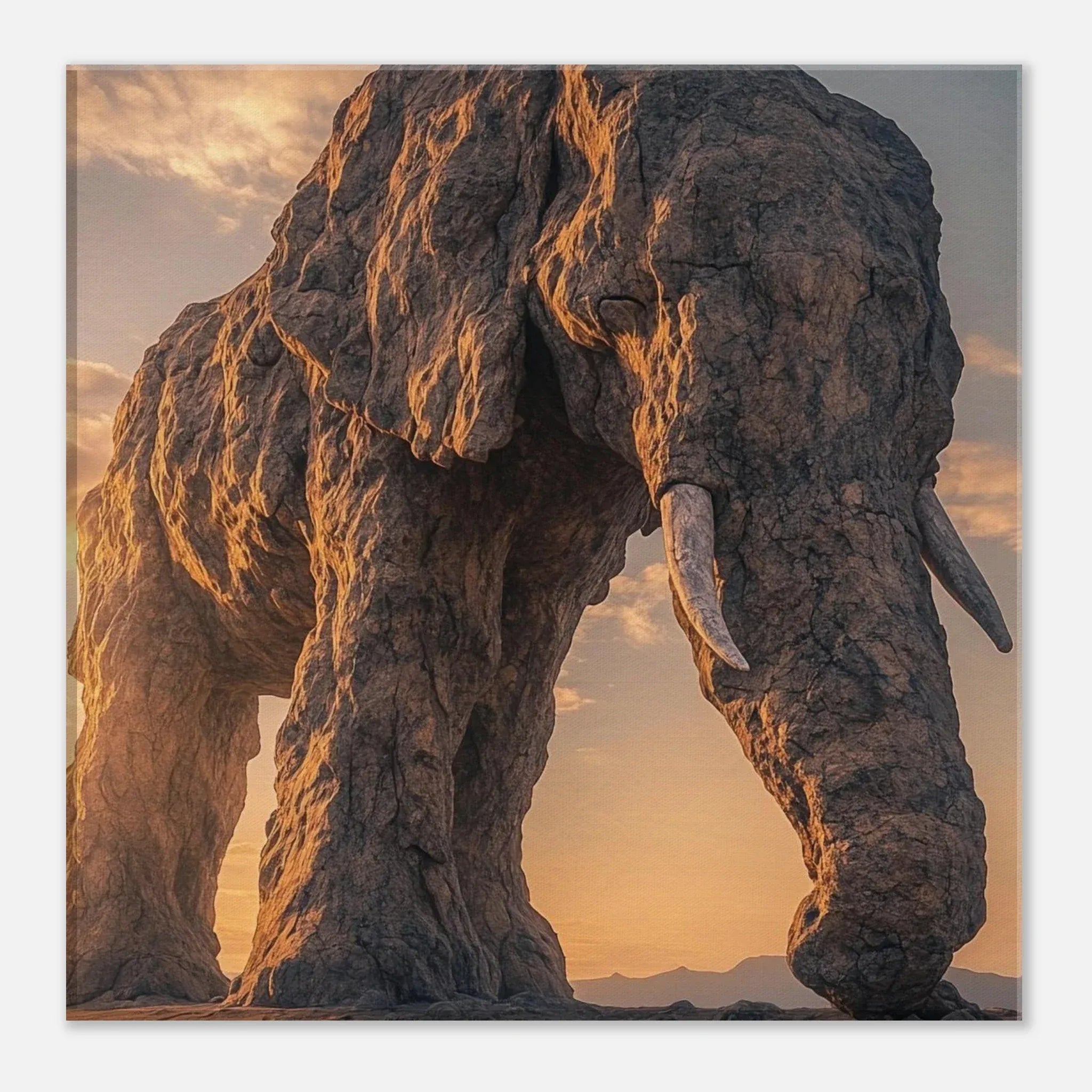 Alivia-Arts TITAN OF STONE – Wächter der Stille - Leinwand