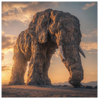 Alivia-Arts TITAN OF STONE – Wächter der Stille - Poster