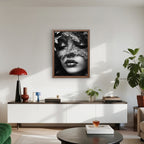 Alivia-Arts VELVET SECRET – Die Maske des Verborgenen - Gerahmte Leinwand