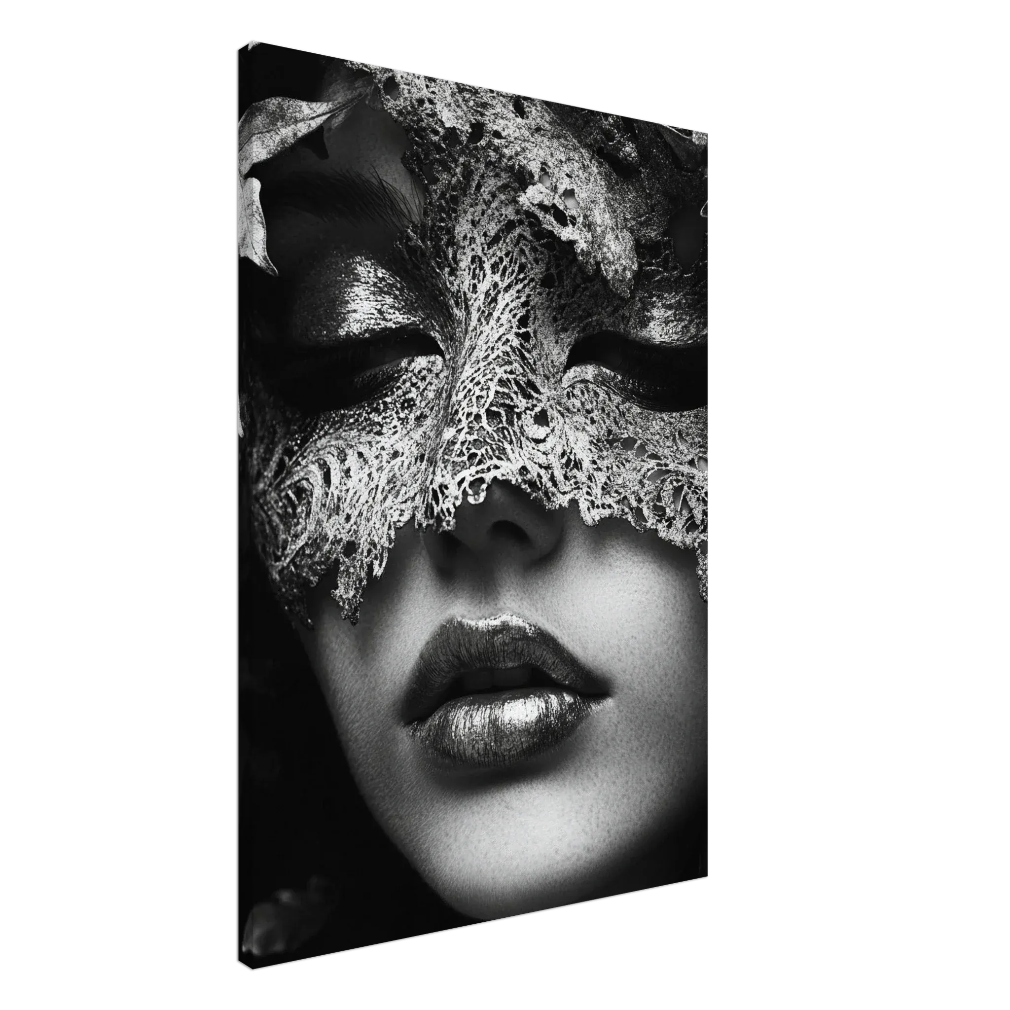Alivia-Arts VELVET SECRET – Die Maske des Verborgenen - Leinwand