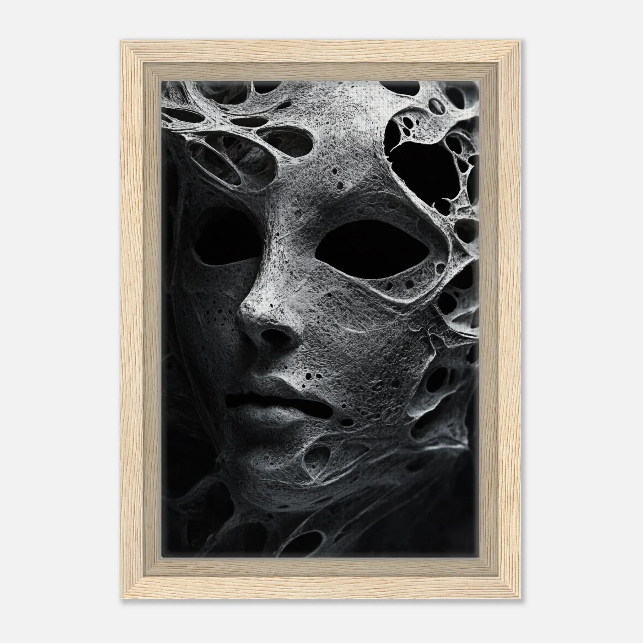 Alivia-Arts VOID VEIL – Was bleibt, wenn nichts mehr bleibt - Gerahmte Leinwand