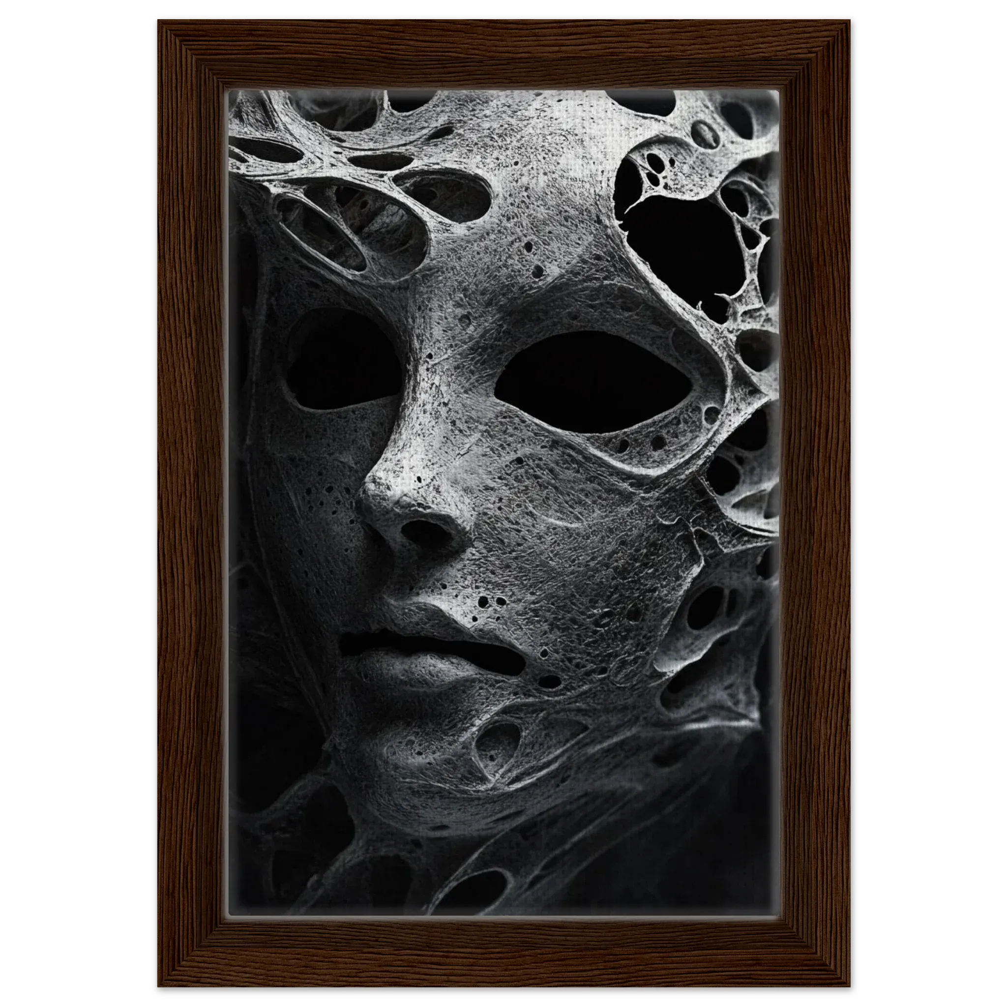 Alivia-Arts VOID VEIL – Was bleibt, wenn nichts mehr bleibt - Gerahmte Leinwand