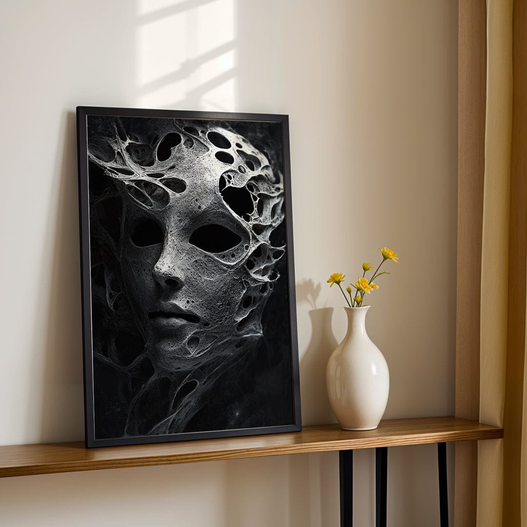 Alivia-Arts VOID VEIL – Was bleibt, wenn nichts mehr bleibt - Gerahmtes Poster