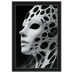 Alivia-Arts VOID VESSEL - Maske der Leere - Gerahmte Leinwand