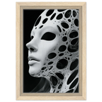 Alivia-Arts VOID VESSEL - Maske der Leere - Gerahmte Leinwand