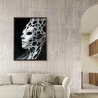 Alivia-Arts VOID VESSEL - Maske der Leere - Gerahmtes Poster