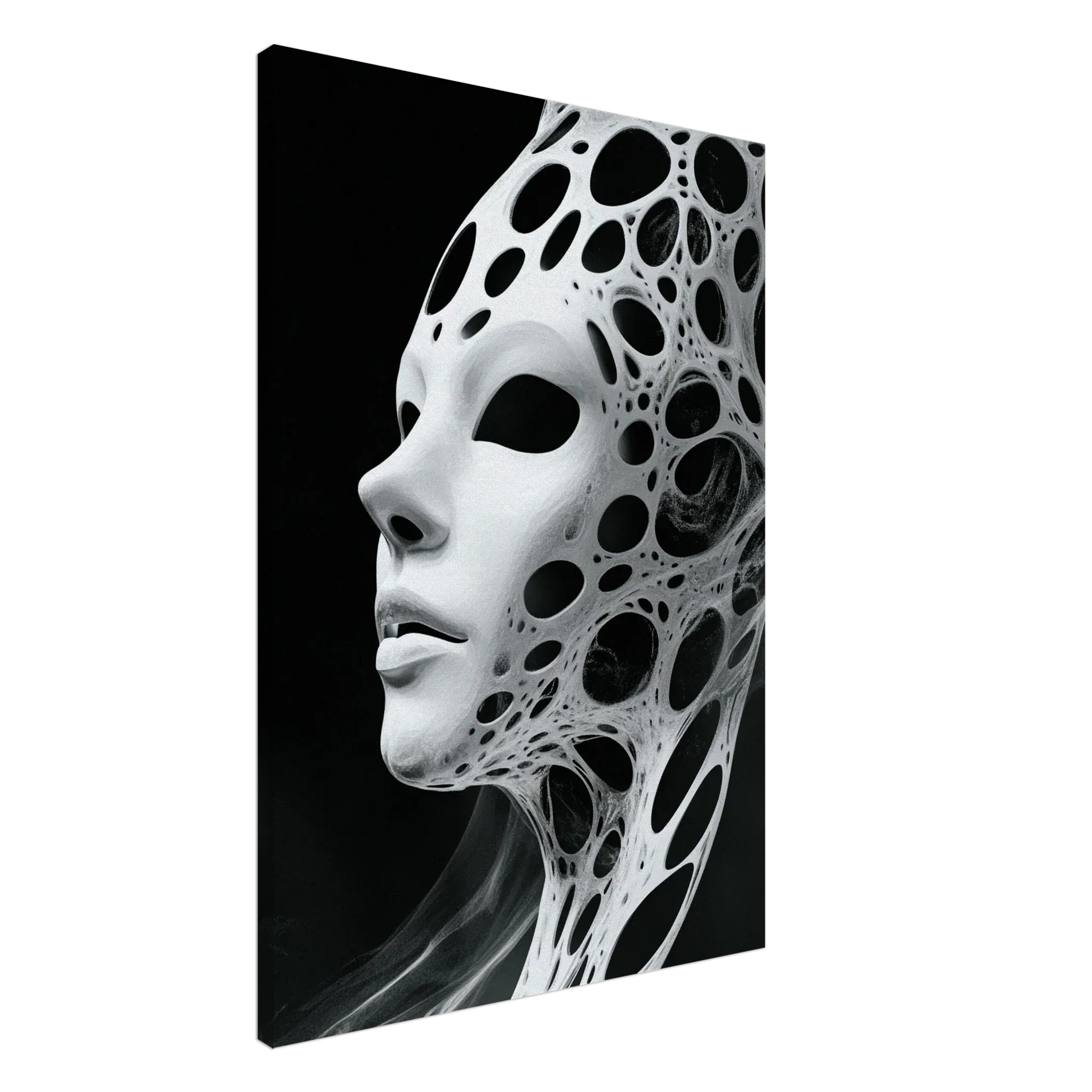 Alivia-Arts VOID VESSEL - Maske der Leere - Leinwand