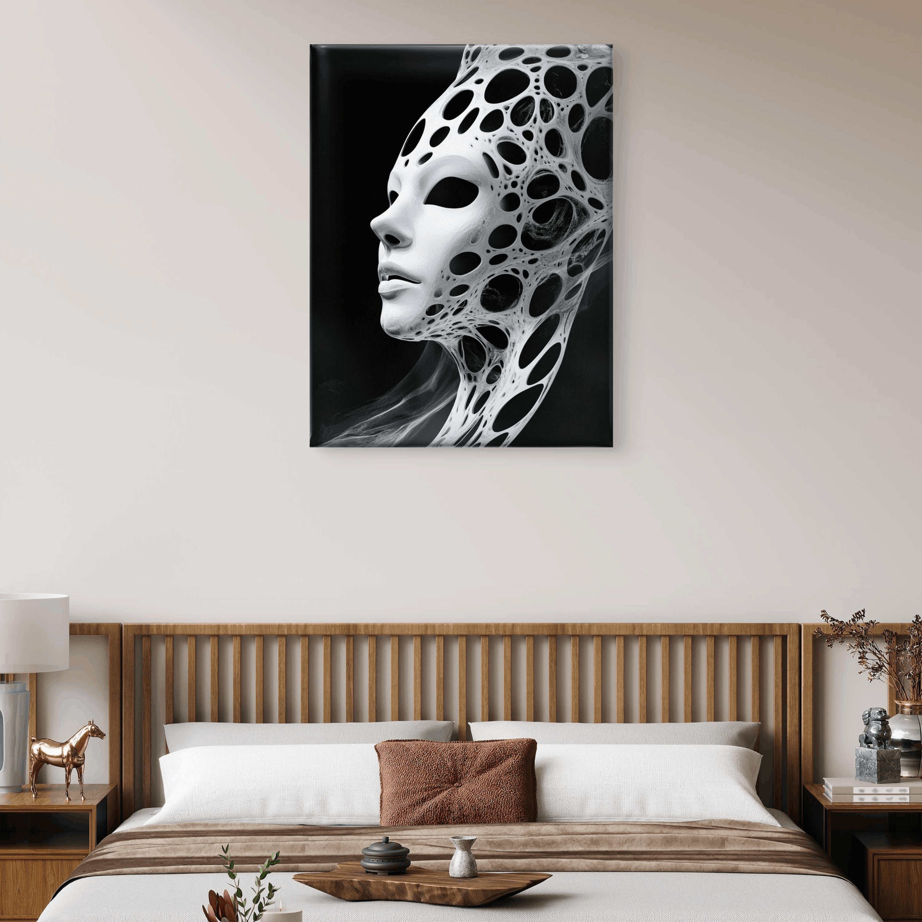 Alivia-Arts VOID VESSEL - Maske der Leere - Leinwand