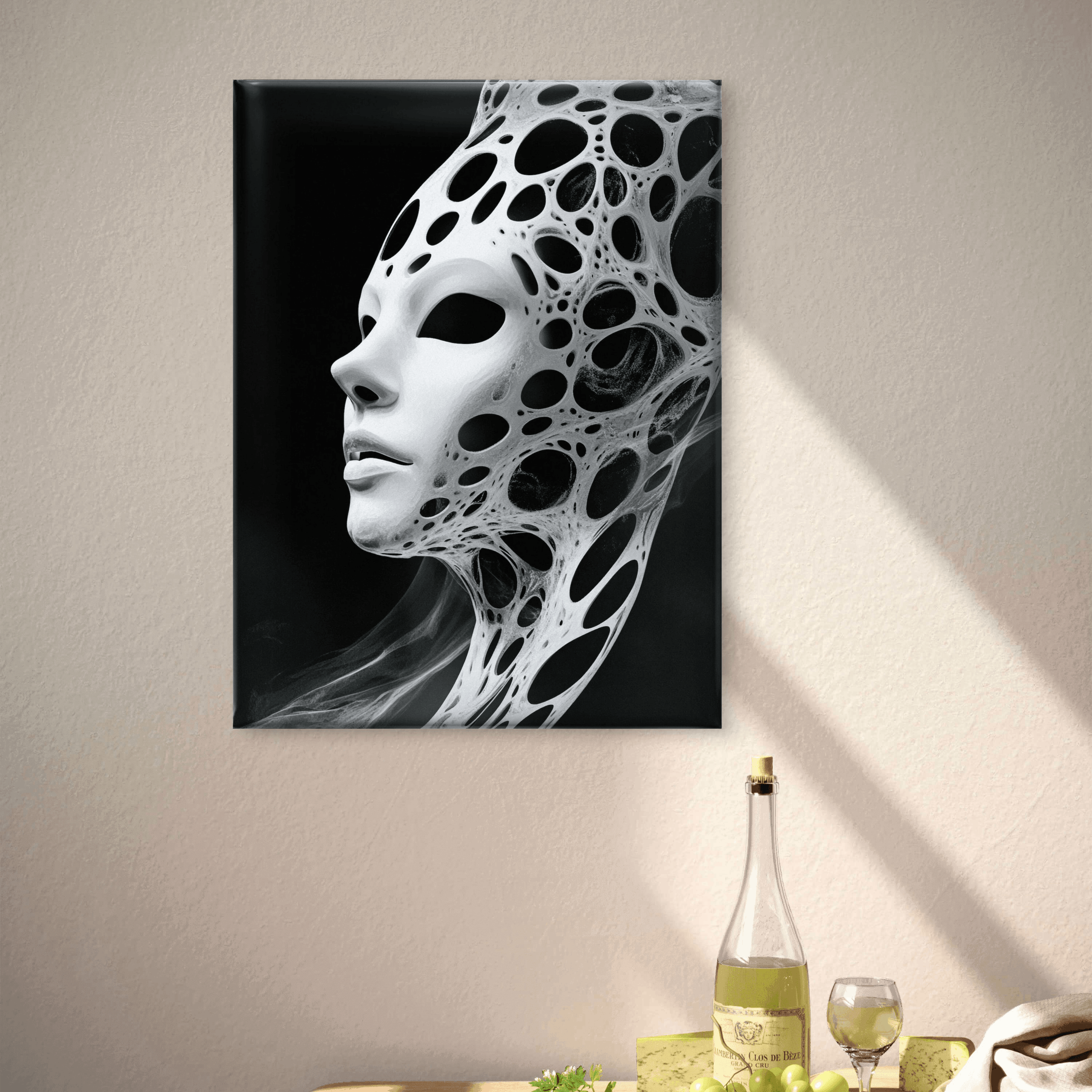 Alivia-Arts VOID VESSEL - Maske der Leere - Leinwand