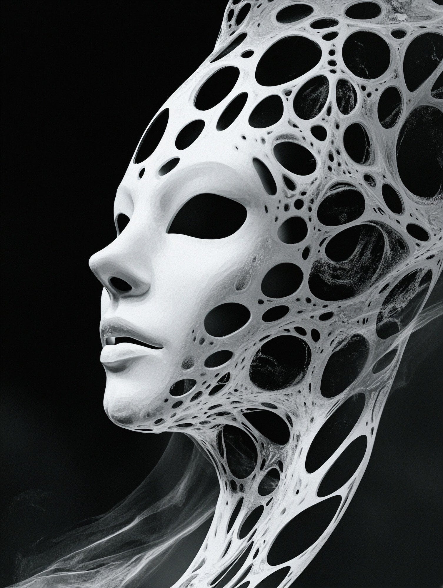 Alivia-Arts VOID VESSEL - Maske der Leere - Poster