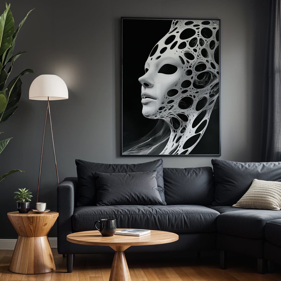 Alivia-Arts VOID VESSEL - Maske der Leere - Poster