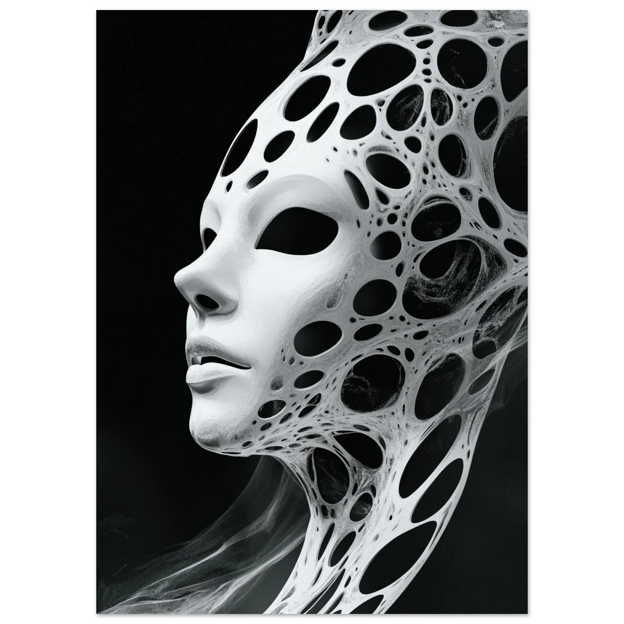 Alivia-Arts VOID VESSEL - Maske der Leere - Poster