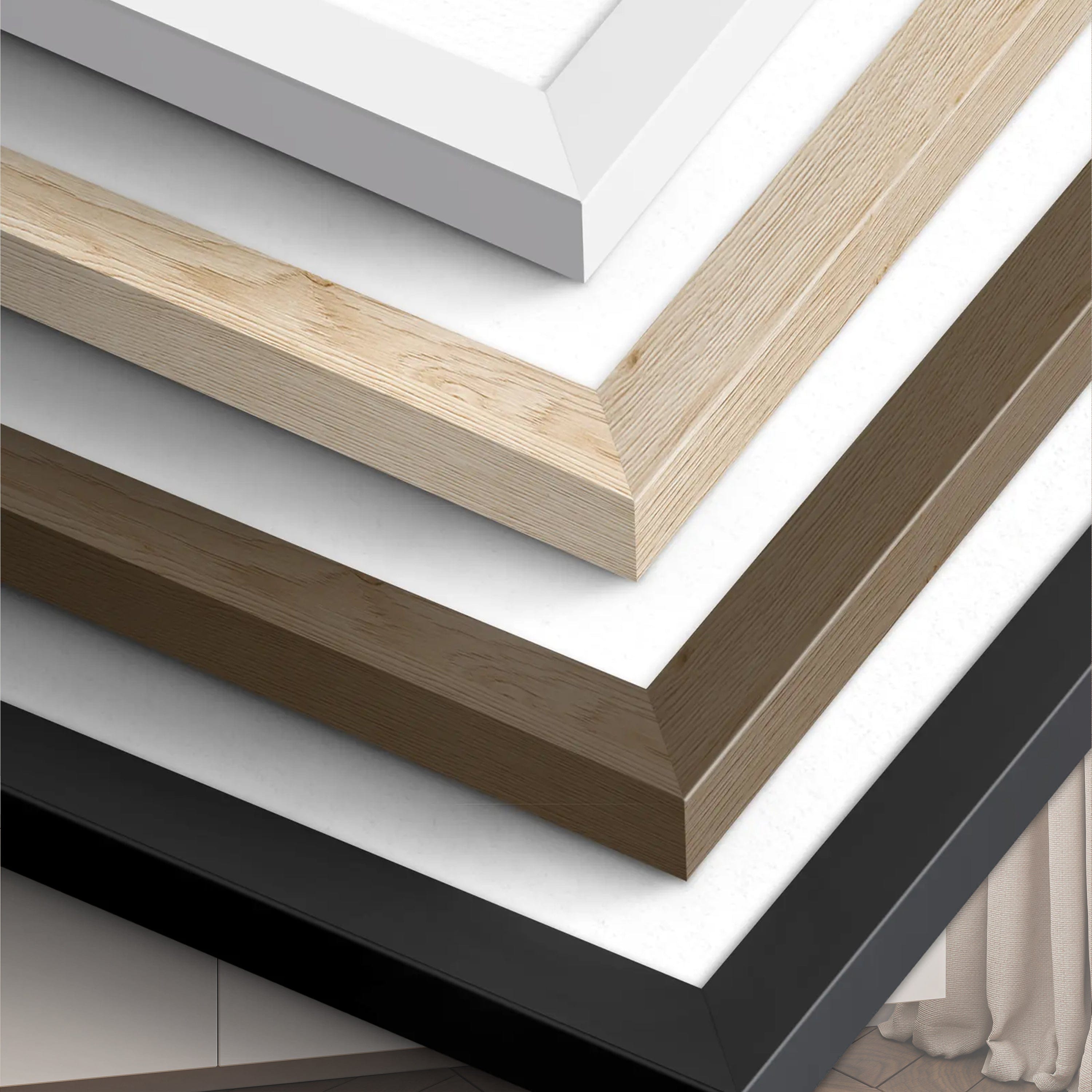 Alivia-Arts WALD IN FLAMMEN – Natur im Spiegel der Stille - Gerahmtes Poster