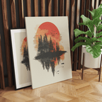 Alivia-Arts WALD IN FLAMMEN – Natur im Spiegel der Stille - Leinwand