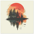 Alivia-Arts WALD IN FLAMMEN – Natur im Spiegel der Stille - Poster